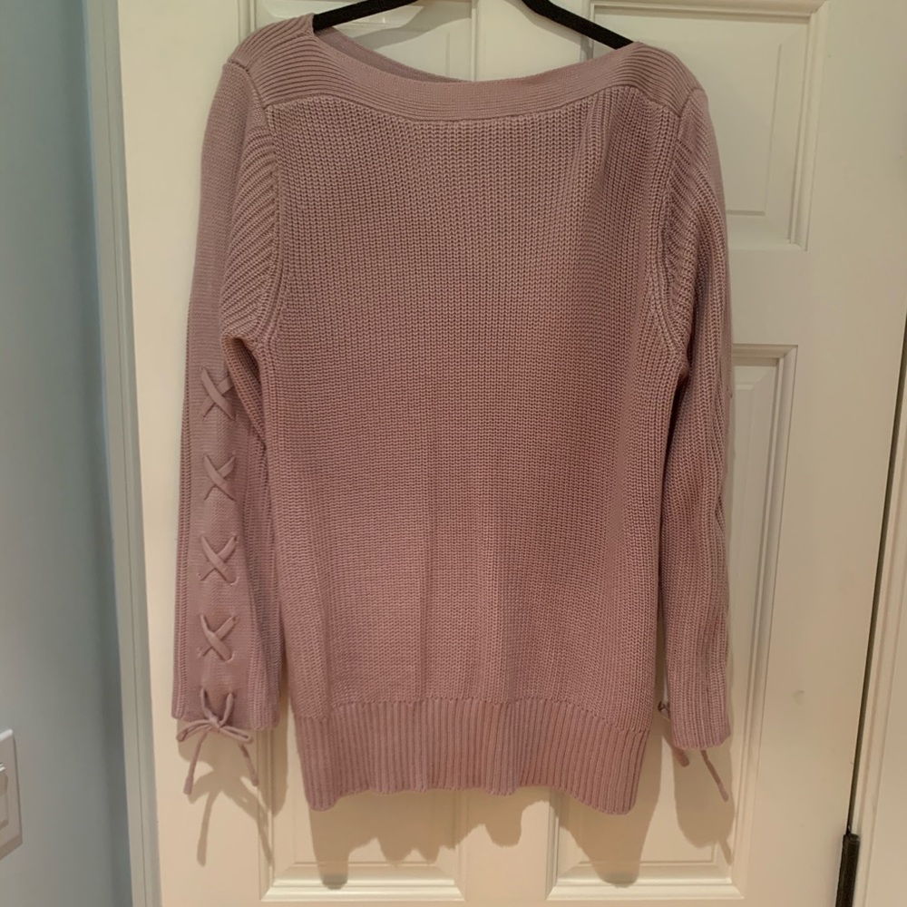 Mauve knit Ivanka Trump sweater